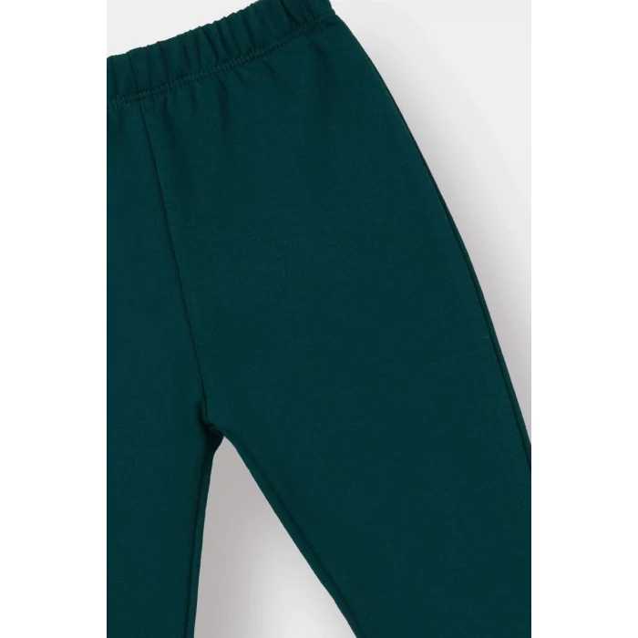 Defacto F3476A5GN671 Yeşil Erkek Bebek 2li Takım Baskılı Okul Kısa Kollu Tişört Eşofman Altı