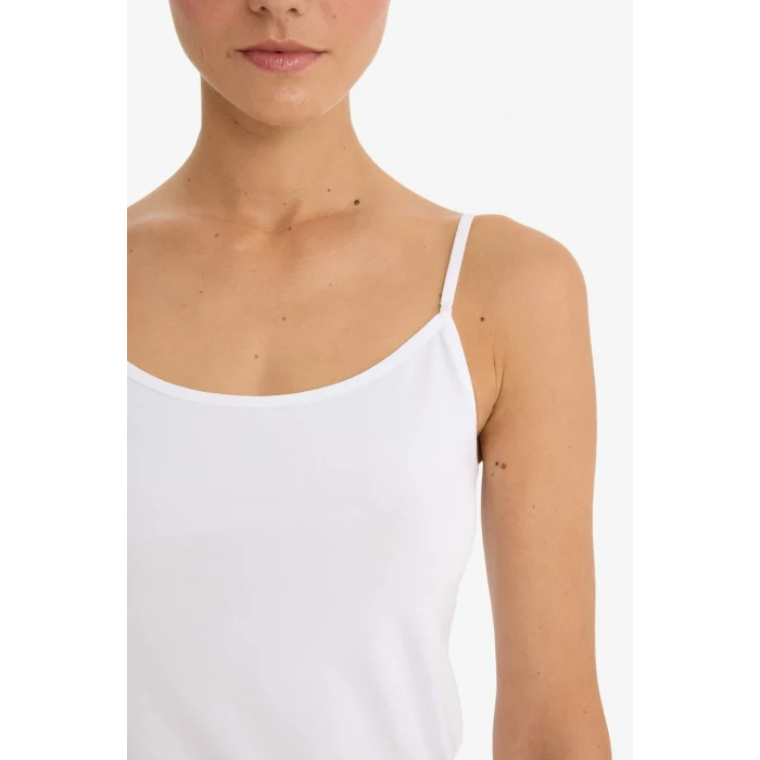 Defacto M6858AZWT34 Beyaz Regular Fit Pamuklu Atlet