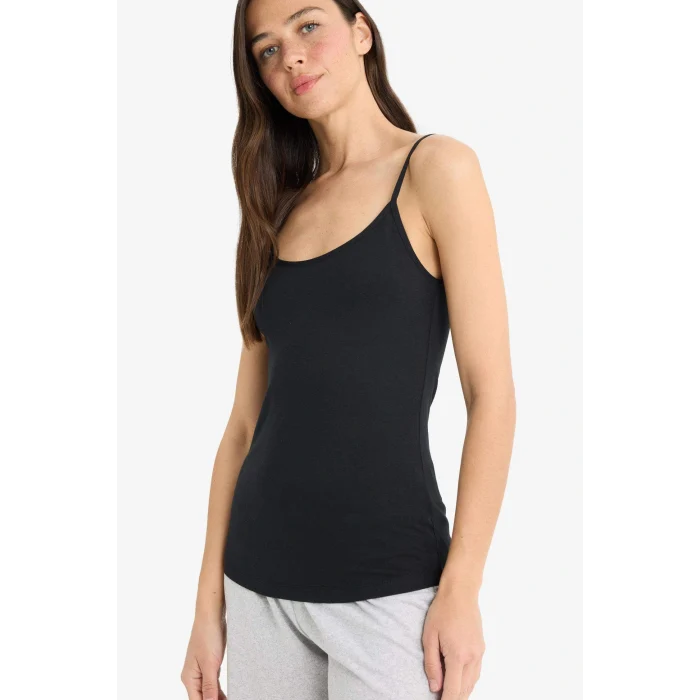 Defacto M6858AZBK81 Siyah Regular Fit Pamuklu Atlet