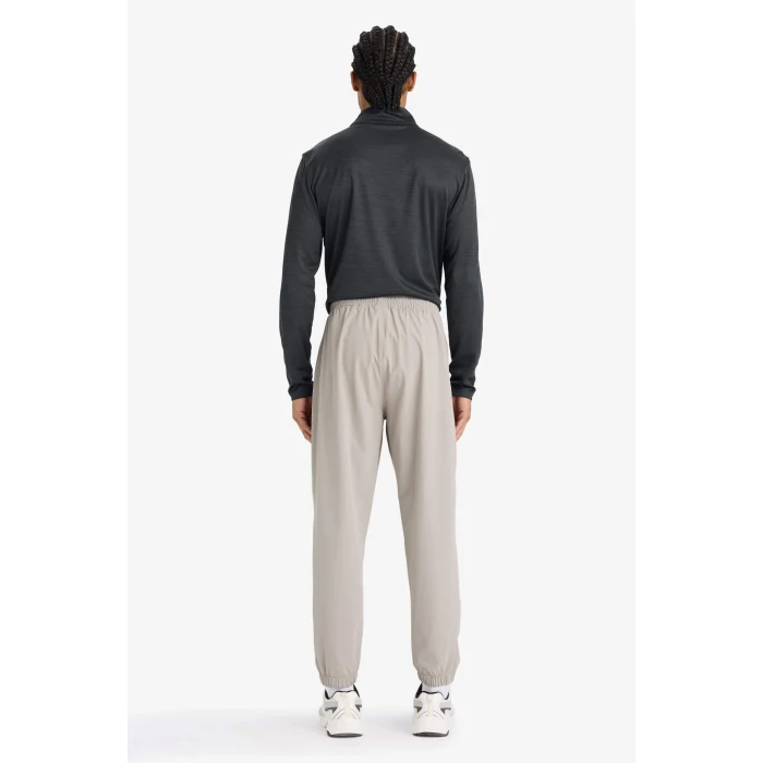 Defacto F1288AXGR317 Gri Slim Fit Dar Kesim Fermuar Cepli Dokuma Sporcu Jogger Eşofman Altı