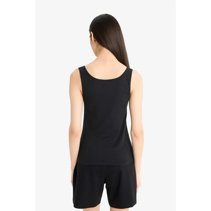 Defacto R9041AZBK81 Siyah Regular Fit Pamuklu Atlet