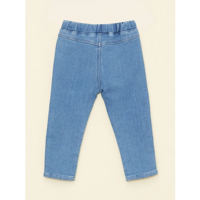 LCW baby İndigo Beli Lastikli Erkek Bebek Jean Pantolon
