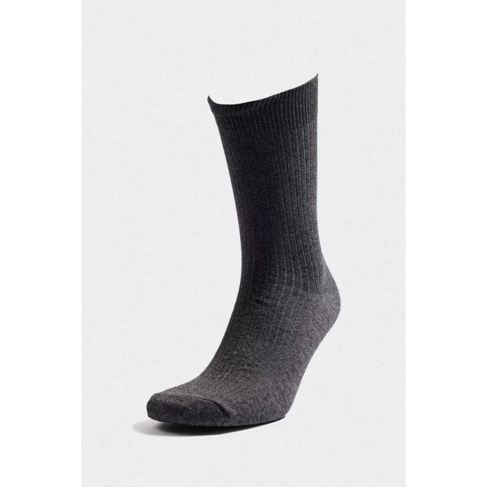 Defacto G6519AXGR2 Gri Erkek 5li Pamuklu Uzun Çorap