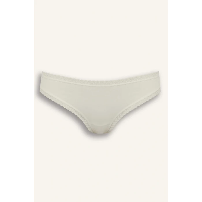 Defacto F2190AXGR93 Gri Dantel Detaylı 3lü Brazilian Külot