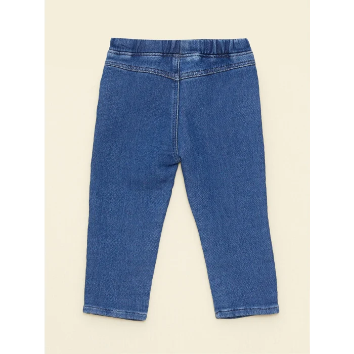LCW baby İndigo Beli Lastikli Erkek Bebek Jean Pantolon