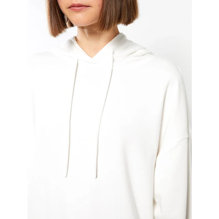 LCW Vision Ekru Kapüşonlu Baskılı Uzun Kollu Kadın Sweatshirt