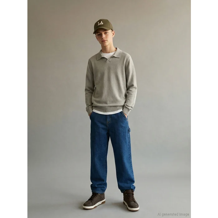 LCW Kids İndigo Loose Fit Erkek Çocuk Jean Pantolon