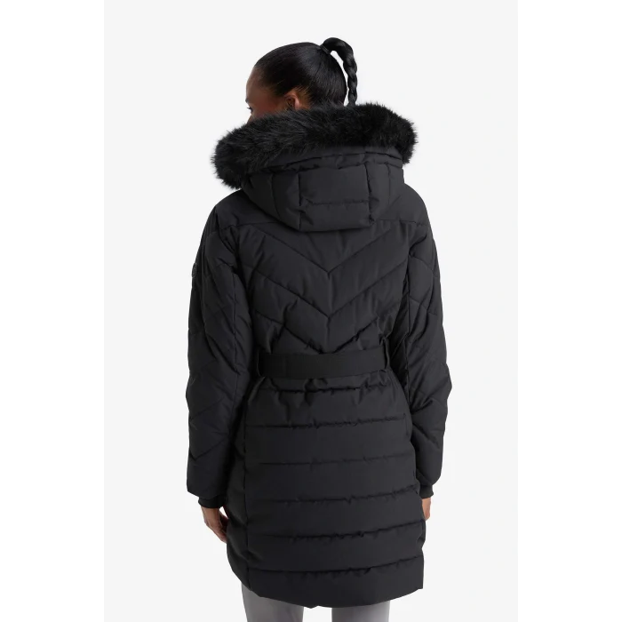 Defacto C8505AXBK81 Siyah Su İtici Regular Fit Kapüşonlu Parka Mont