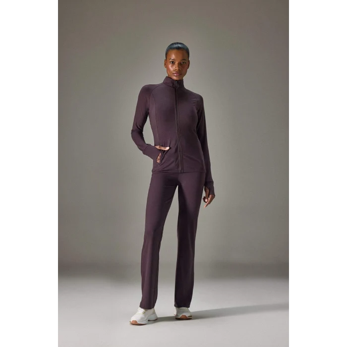 Defacto G4088AXBN340 Kahve Flare Fit İspanyol Paça Uzun Sporcu Pantolon