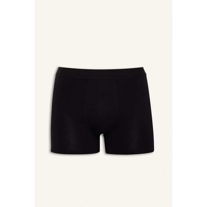 Defacto G3839AXBK81 Siyah Regular Fit Desenli 3lü Boxer