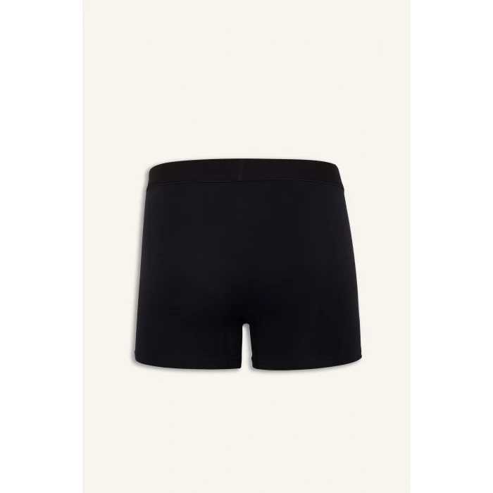 Defacto G3839AXBK81 Siyah Regular Fit Desenli 3lü Boxer