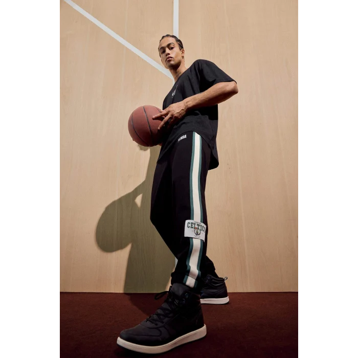 Defacto E8979AXBK81 Siyah NBA Boston Celtics Standart Fit Modal Jogger