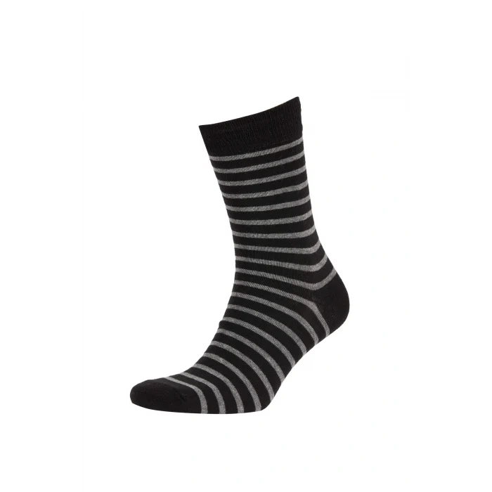 Defacto A7552AXBK27 Siyah Erkek 5li Pamuklu Uzun Çorap