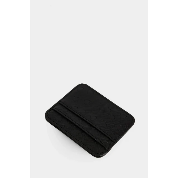 Defacto G8242AXBK27 Siyah Kadın Suni Deri Kartlık