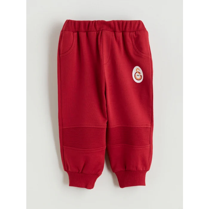 LCW baby Turuncu Galatasaray Lisanslı Erkek Bebek Sweatshirt ve Eşofman Altı