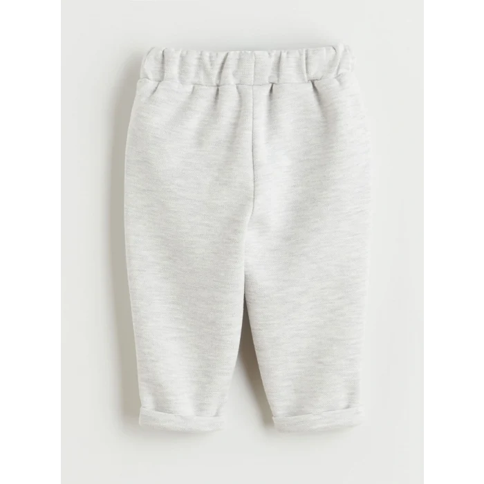 LCW baby Gri Bisiklet Yaka Erkek Bebek Sweatshirt ve Eşofman Alt 2li