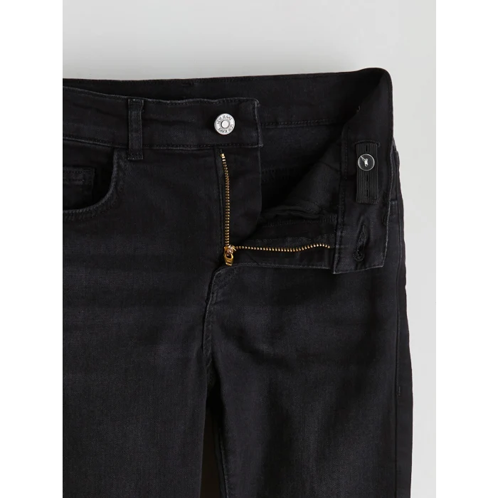 LCW Kids Siyah Super Skinny Fit Erkek Çocuk Jean Pantolon