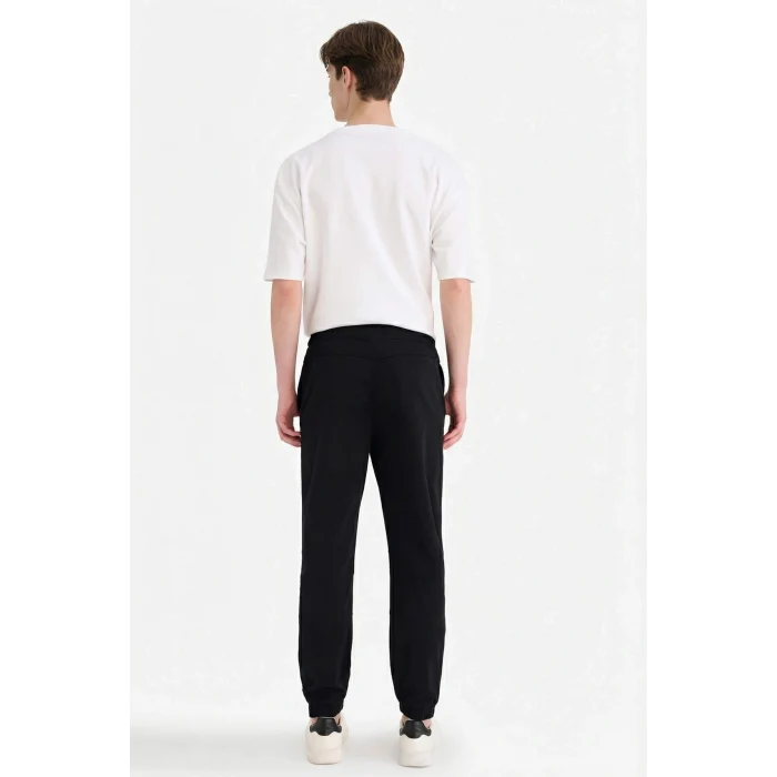 Defacto F4680AXBK81 Siyah Jogger Fit Beli Bağcıklı Üç Cepli Pantolon