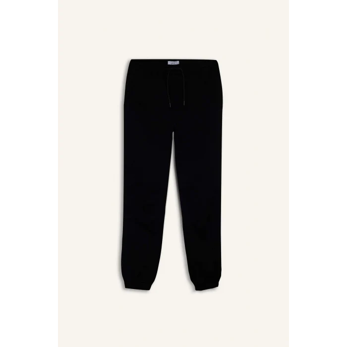 Defacto F4680AXBK81 Siyah Jogger Fit Beli Bağcıklı Üç Cepli Pantolon