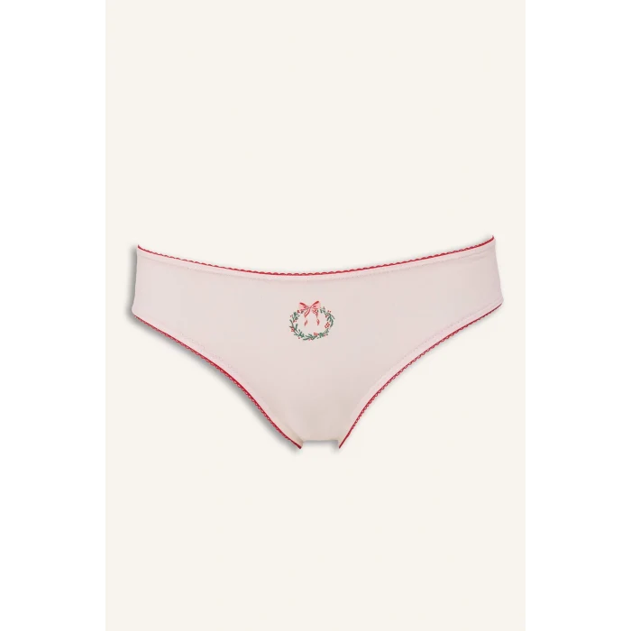 Defacto G1113AXRD79 Kırmızı Yılbaşı Temalı Ribana 3lü Külot