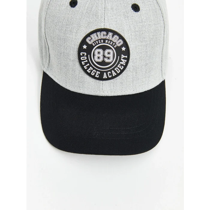 LCW ACCESSORIES Gri Baskılı Erkek Çocuk Kep Şapka