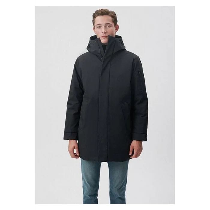 0110256-900 Mavi MAVİ ERKEK KAPÜŞONLU CEKET Siyah