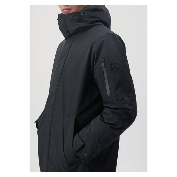 0110256-900 Mavi MAVİ ERKEK KAPÜŞONLU CEKET Siyah