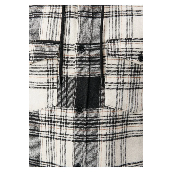 0210997-86281 KAPÜŞONLU KARELİ GÖMLEK