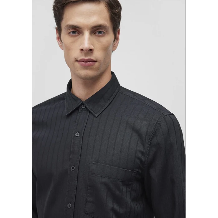 0211136-900 UZUN KOL DENİM GÖMLEK