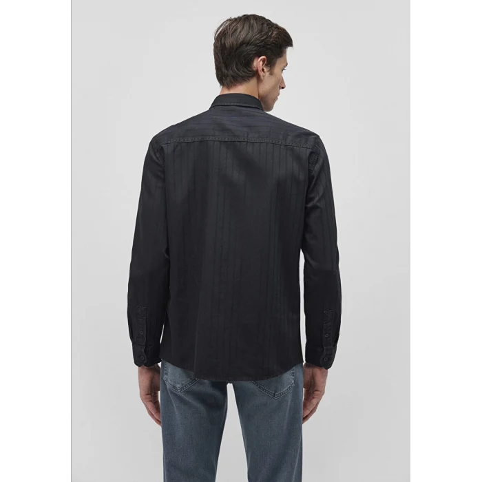 0211136-900 UZUN KOL DENİM GÖMLEK