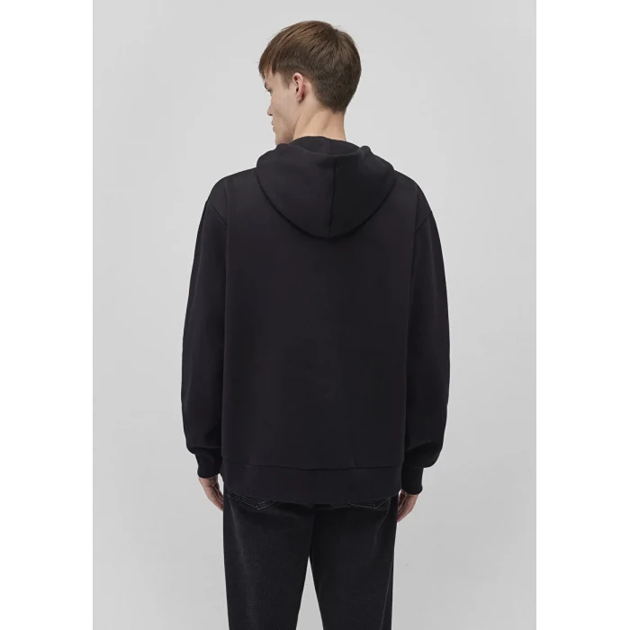 0610960-900 MAVİ BASKILI KAPÜŞONLU SWEATSHIRT