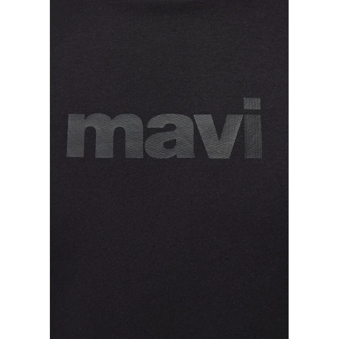 0610960-900 MAVİ BASKILI KAPÜŞONLU SWEATSHIRT