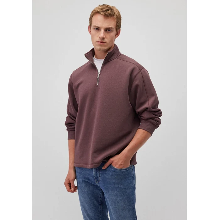 0S10016-70260 YARIM FERMUARLI SWEATSHIRT