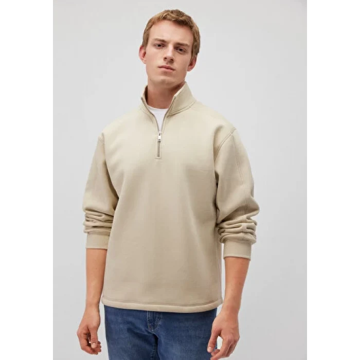 0S10016-70322 YARIM FERMUARLI SWEATSHIRT