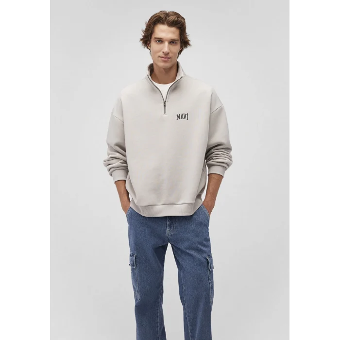 0S10208-70074 YARIM FERMUARLI SWEATSHIRT