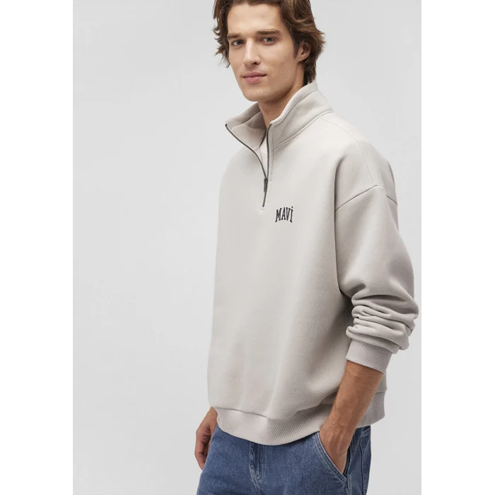 0S10208-70074 YARIM FERMUARLI SWEATSHIRT