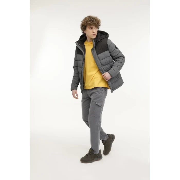 101438918 Lumberjack Ml Klaun 2Cmh2527-001 3Pr Antrasit Erkek Kısa Kaban Antrasit