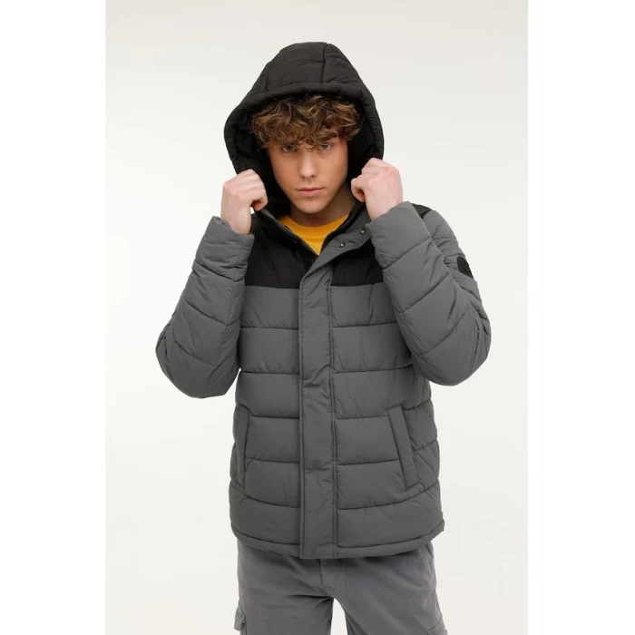 101438918 Lumberjack Ml Klaun 2Cmh2527-001 3Pr Antrasit Erkek Kısa Kaban Antrasit