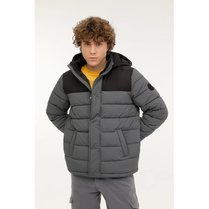 101438918 Lumberjack Ml Klaun 2Cmh2527-001 3Pr Antrasit Erkek Kısa Kaban Antrasit