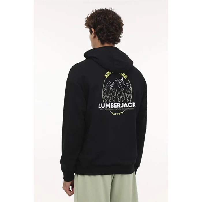 101701131 ML UTHAR 17UT1005 4PR Siyah Erkek Sweatshirt