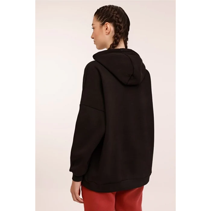 101783909 Lumberjack WB MARCIA 17 4PR Siyah Kadın Sweatshirt