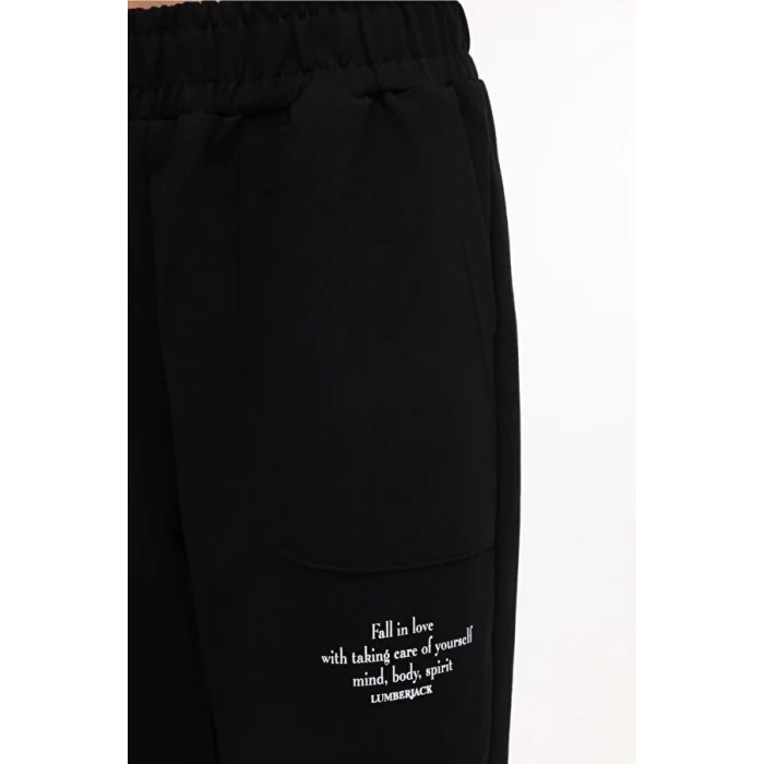 101783943 WL ANNA 22CT1170 4PR Siyah Kadın Eşofman Altı