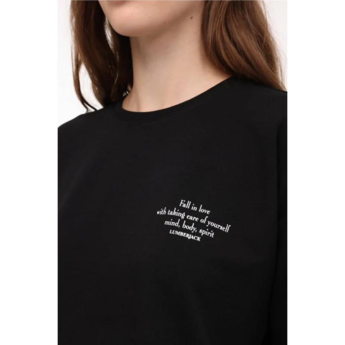 101784877 Lumberjack WB ANNA 16 4PR Siyah Kadın Sweatshirt