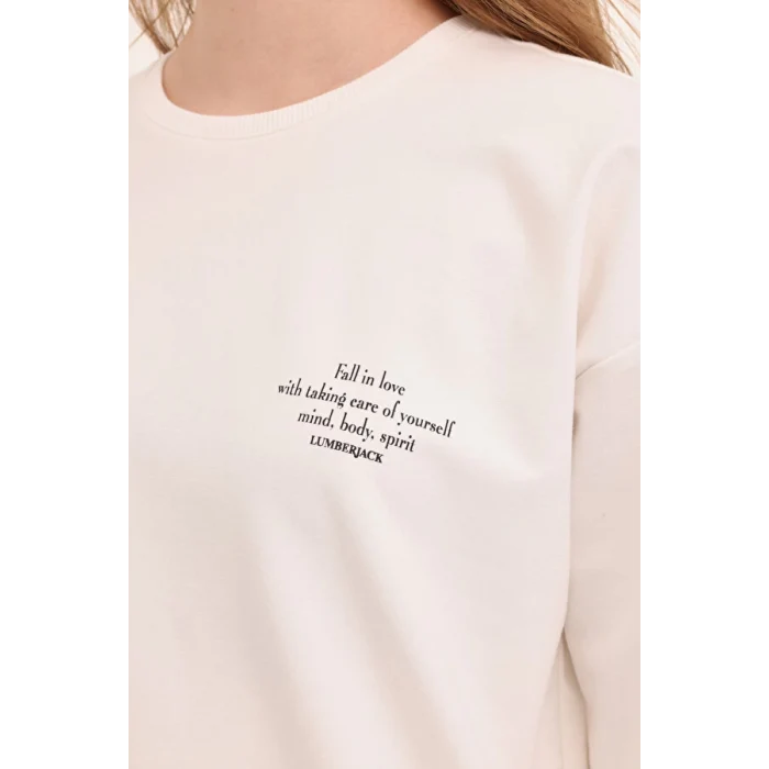 101784879 Lumberjack WB ANNA 16 4PR Ekru Kadın Sweatshirt