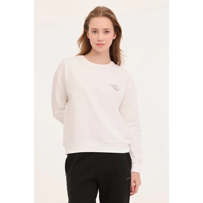 101784879 Lumberjack WB ANNA 16 4PR Ekru Kadın Sweatshirt