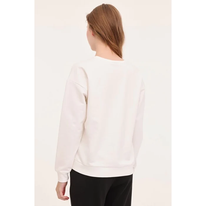 101784879 Lumberjack WB ANNA 16 4PR Ekru Kadın Sweatshirt