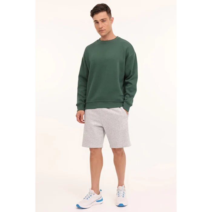 101813162 Lumberjack MB ROS 16HS108 4PR Yeşil Erkek Sweatshirt