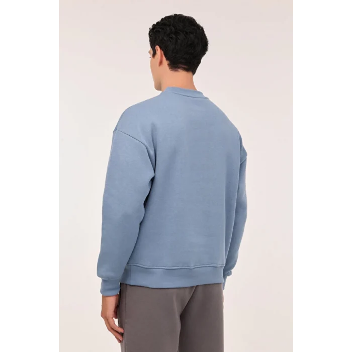 101813168 Lumberjack MB ROS 16HS108 4PR Mavi Erkek Sweatshirt