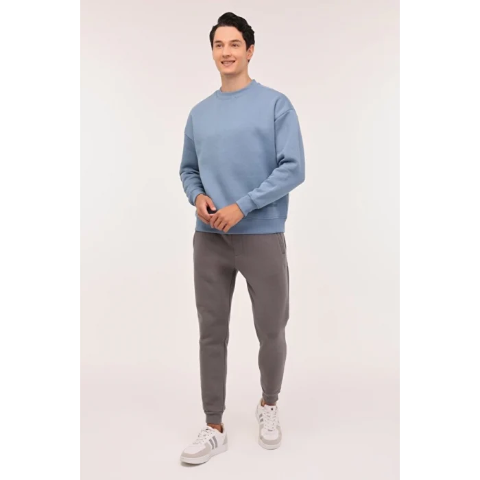 101813168 Lumberjack MB ROS 16HS108 4PR Mavi Erkek Sweatshirt