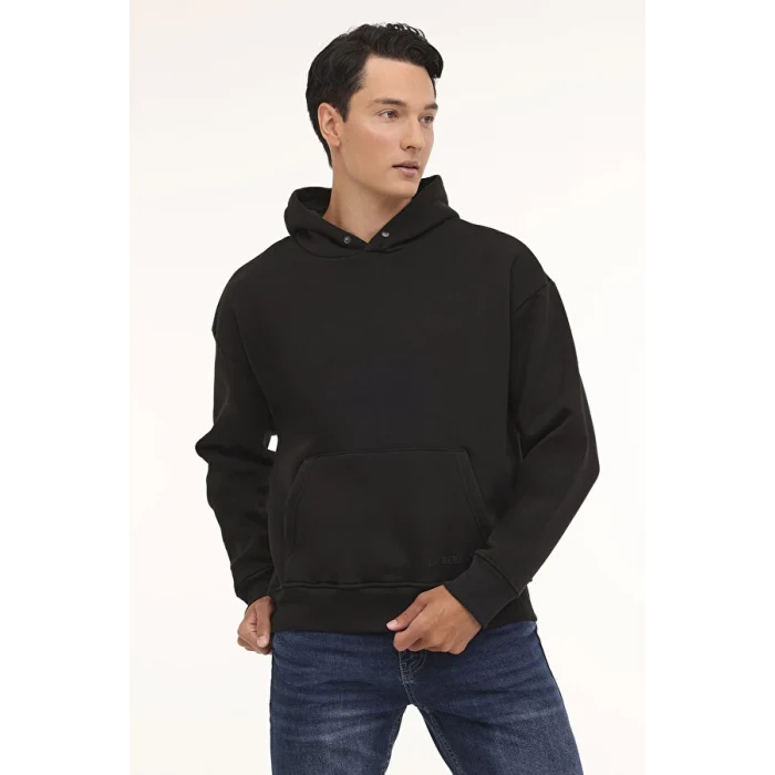 101813171 Lumberjack MB ROS 17HS109 4PR Siyah Erkek Sweatshirt